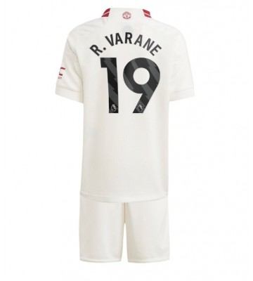 Manchester United Raphael Varane #19 Replica Third Stadium Kit for Kids 2023-24 Short Sleeve (+ pants)